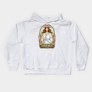 Vintage Blessed Ostara Kids Hoodie